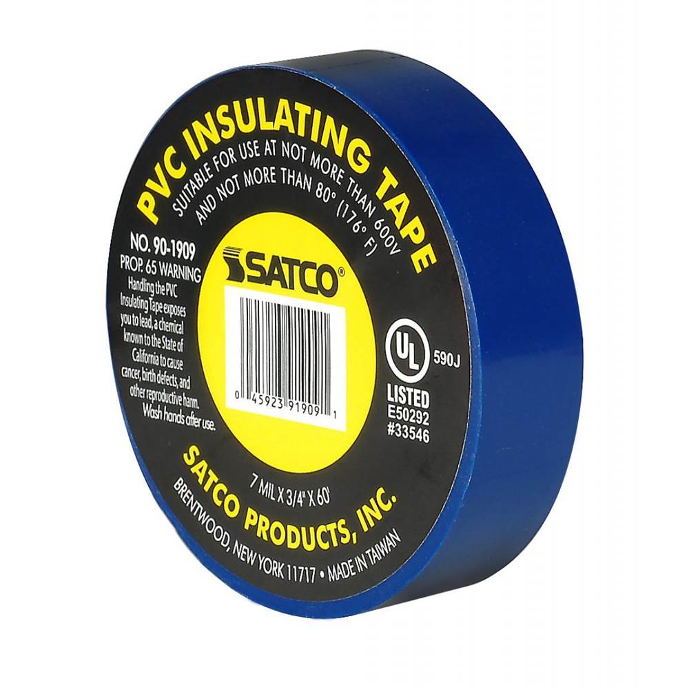 Satco Blue Elec Tape 60 Ft. 3/4''
