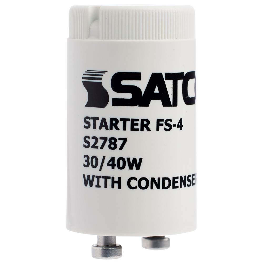 Satco Fs/4 Starter With Condensor; 13, 30, 40W