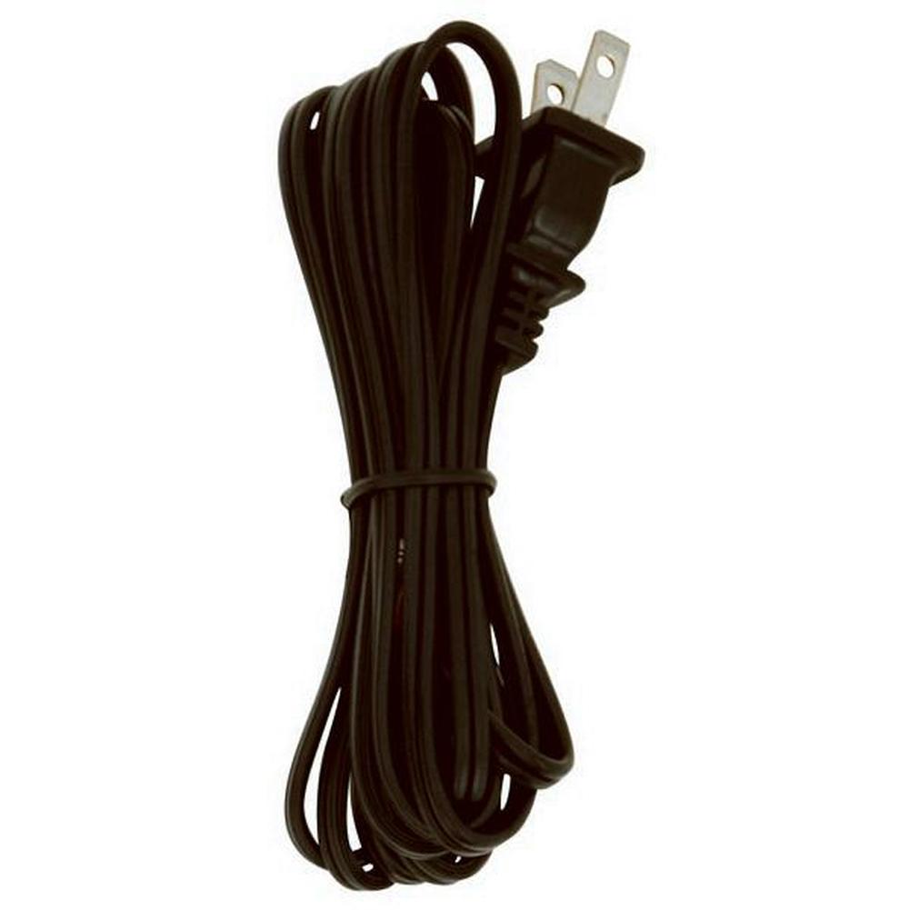 Satco 8 ft Black Cord with Plug