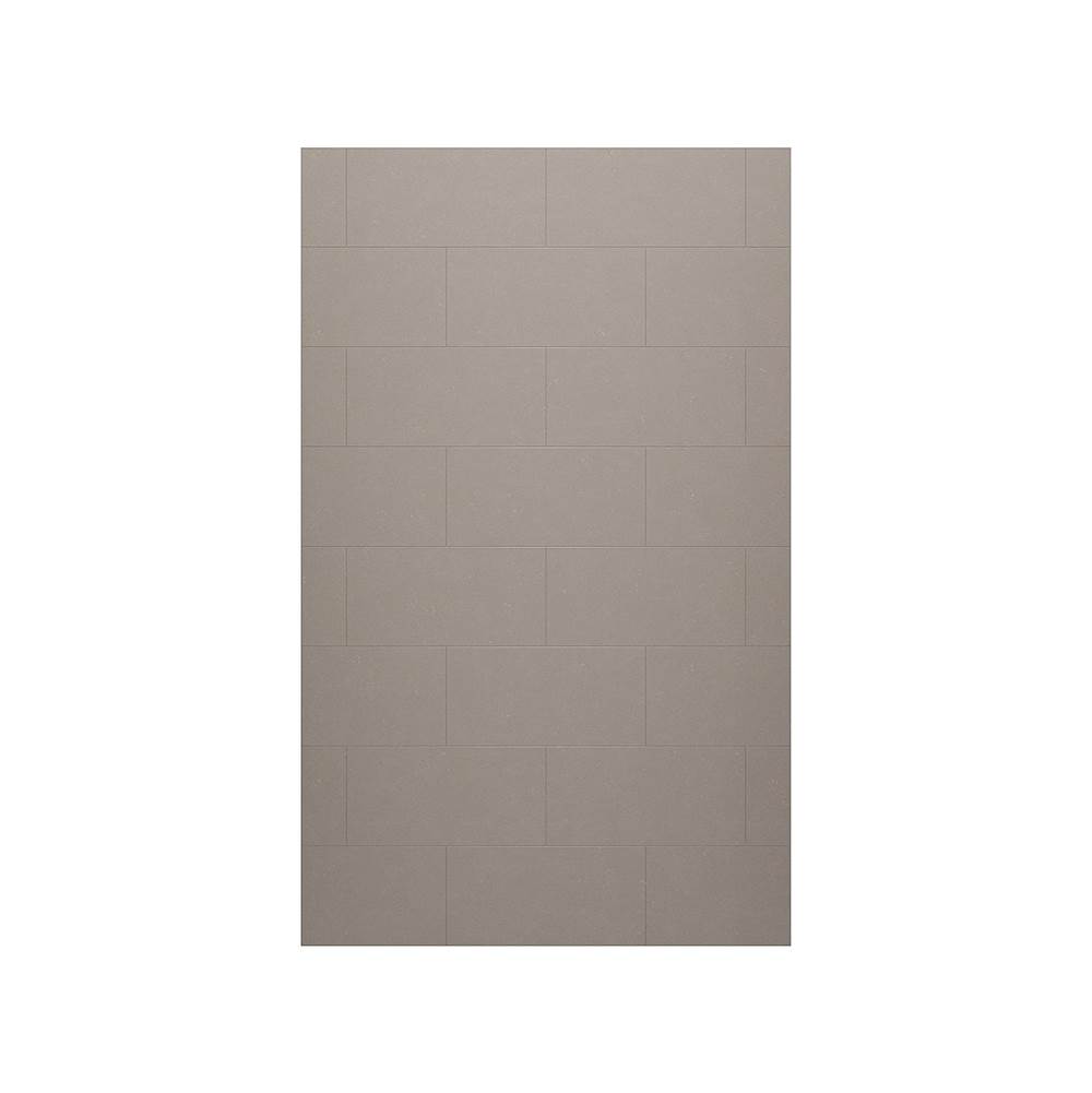 Swan TSMK-9662-1 62 x 96 Swanstone® Traditional Subway Tile Glue up Bathtub and Shower Single Wall Panel in Clay