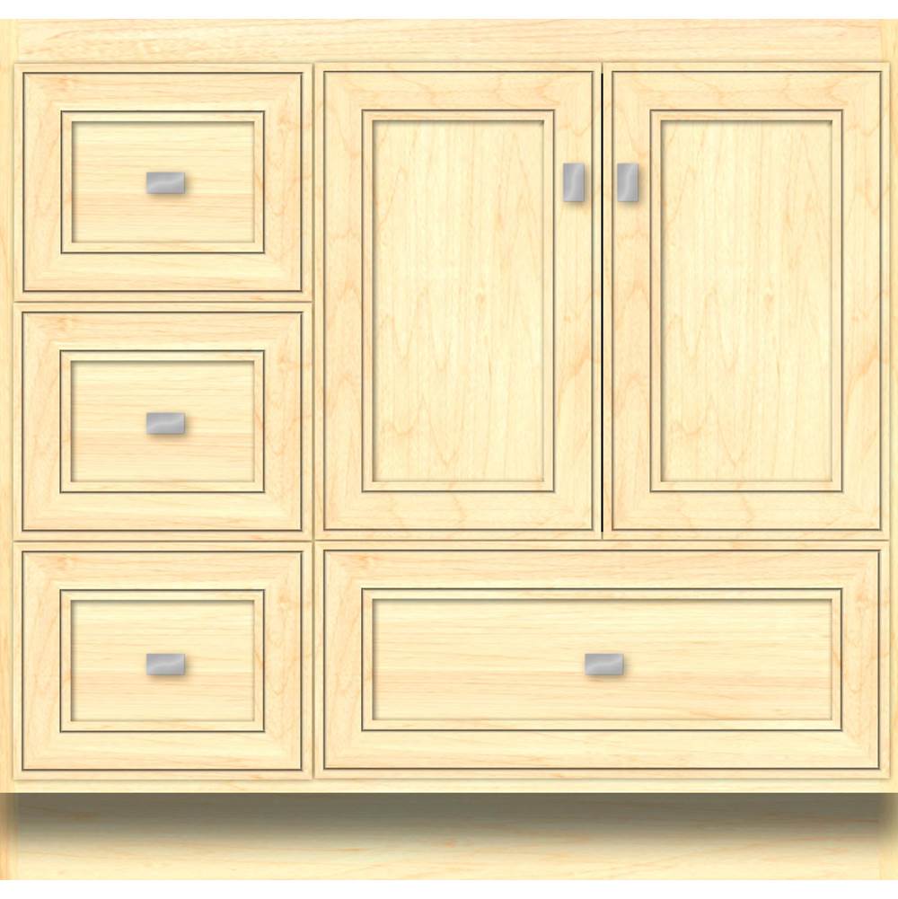Strasser Woodenworks 36 X 18 X 34.5 Montlake Vanity Deco Miter Nat Maple Lh