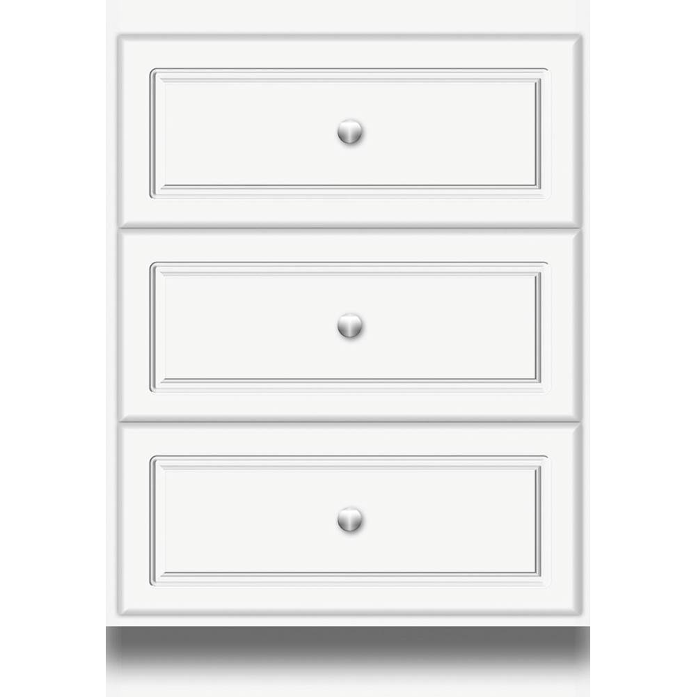 Strasser Woodenworks 24 X 18 X 34.5 Montlake Drawer Bank Ultra Sat White