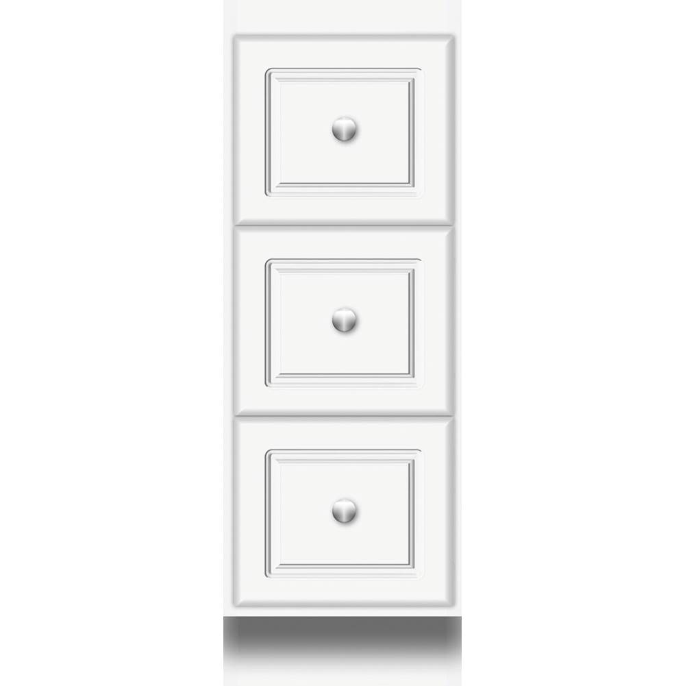 Strasser Woodenworks 12 X 21 X 34.5 Montlake Drawer Bank Ultra Sat White