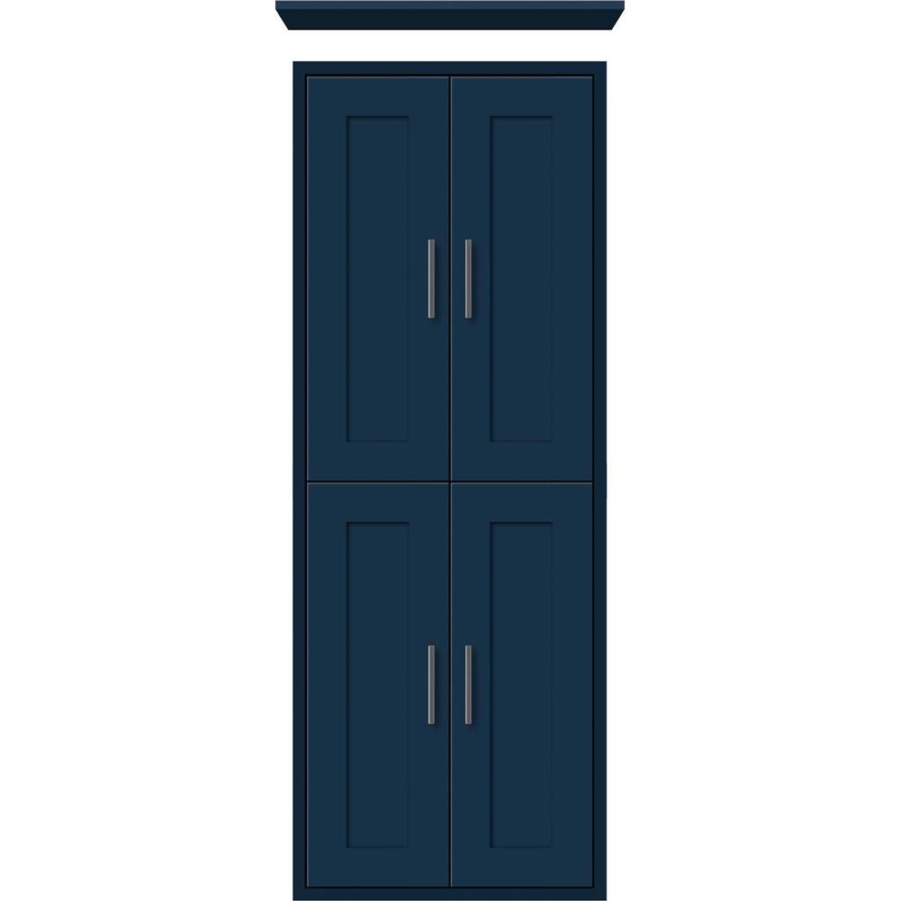Strasser Woodenworks 18 X 8 X 48 Inset Tall Cubby Shaker Lapis Night