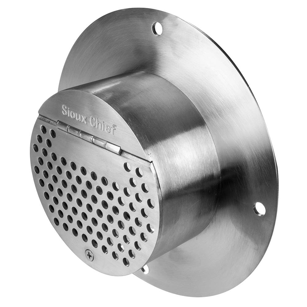 Sioux Chief Downspout Cover - Stainless Hinged - 3In