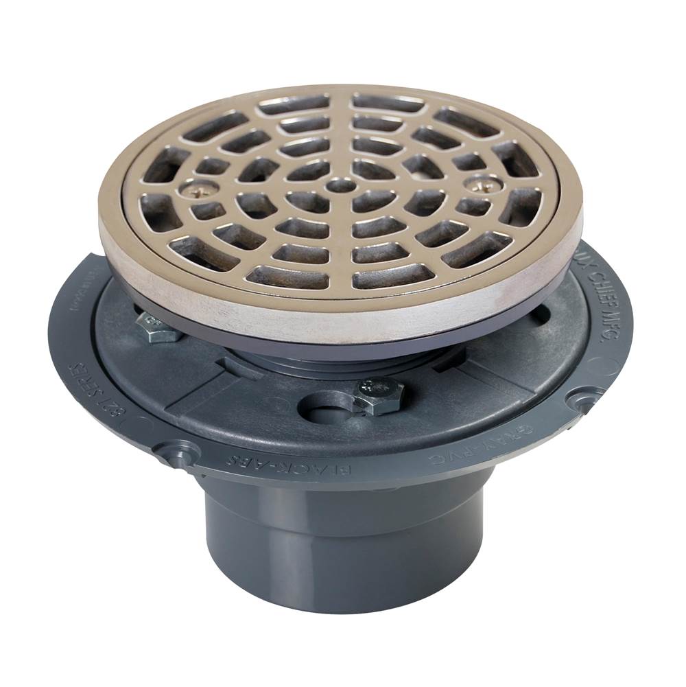 Sioux Chief Drain Shwr Pan Pvc Pol-Ss R And S Rd
