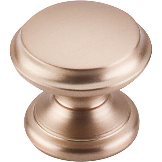 Top Knobs Flat Top Knob 1 3/8 Inch Brushed Bronze