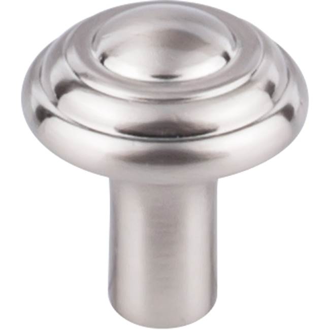 Top Knobs Aspen II Button Knob 1 1/4 Inch Brushed Satin Nickel