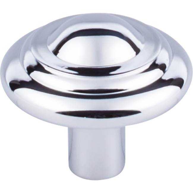 Top Knobs Aspen II Button Knob 1 3/4 Inch Polished Chrome