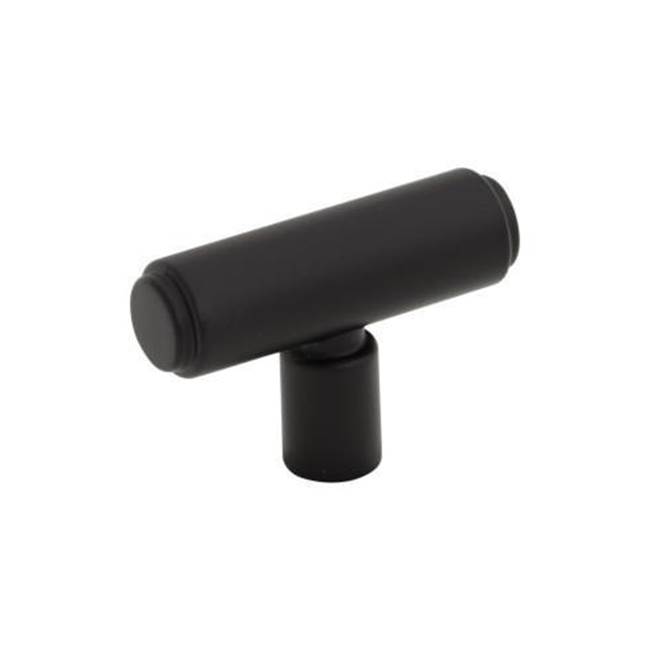 Top Knobs Clarence T-Knob 2 Inch Flat Black