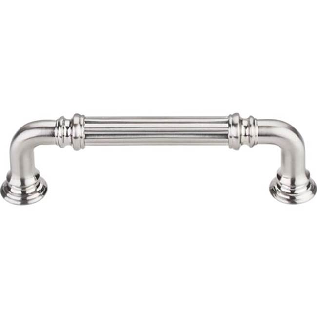 Top Knobs Reeded Pull 3 3/4 Inch (c-c) Brushed Satin Nickel