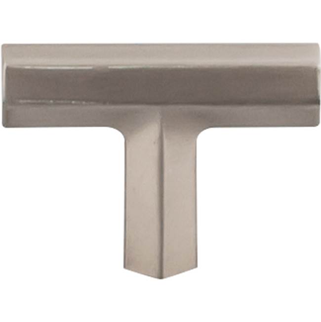 Top Knobs Lydia T Shape Knob 1 3/4 Inch Brushed Satin Nickel