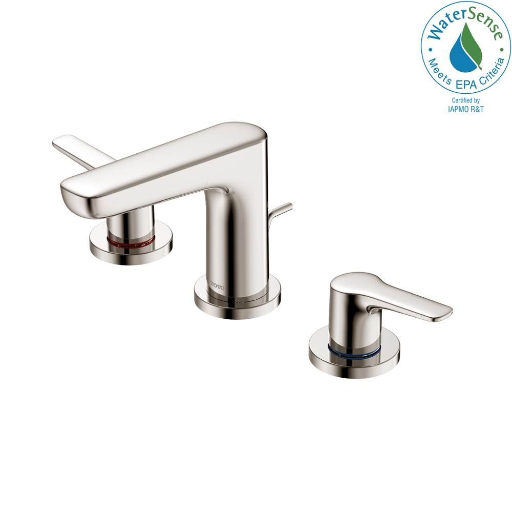 TOTO Toto® Gs 1.2 Gpm Two Handle Widespread Bathroom Sink Faucet, Polished Nickel
