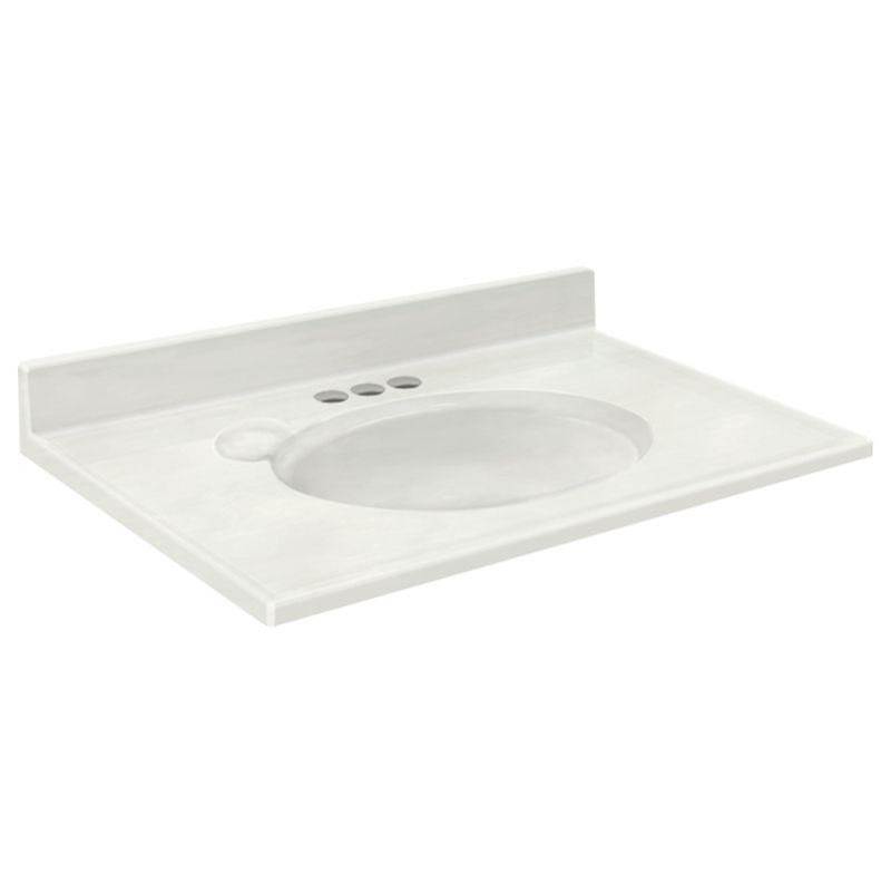 Transolid Transolid Samson Cult Marble 19x17 Wht on Wht 4''