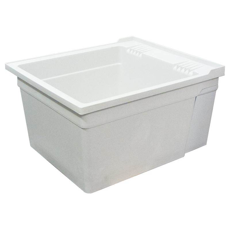 Transolid Compostite 22-in Wall Mounted Laundry Tub