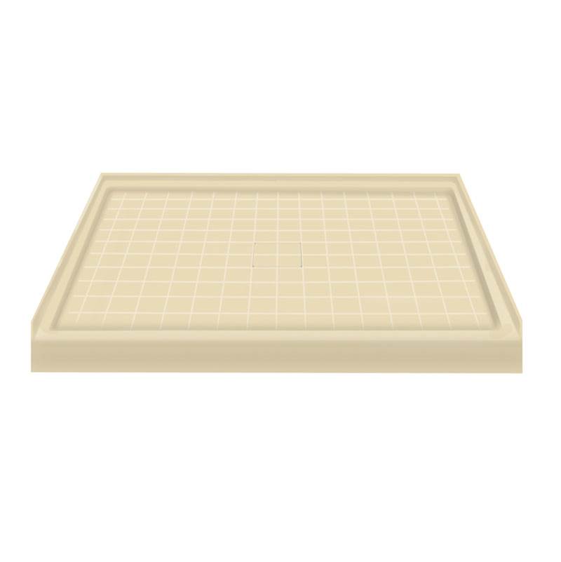 Transolid 48'' x 34'' Solid Surface Shower Base in Almond