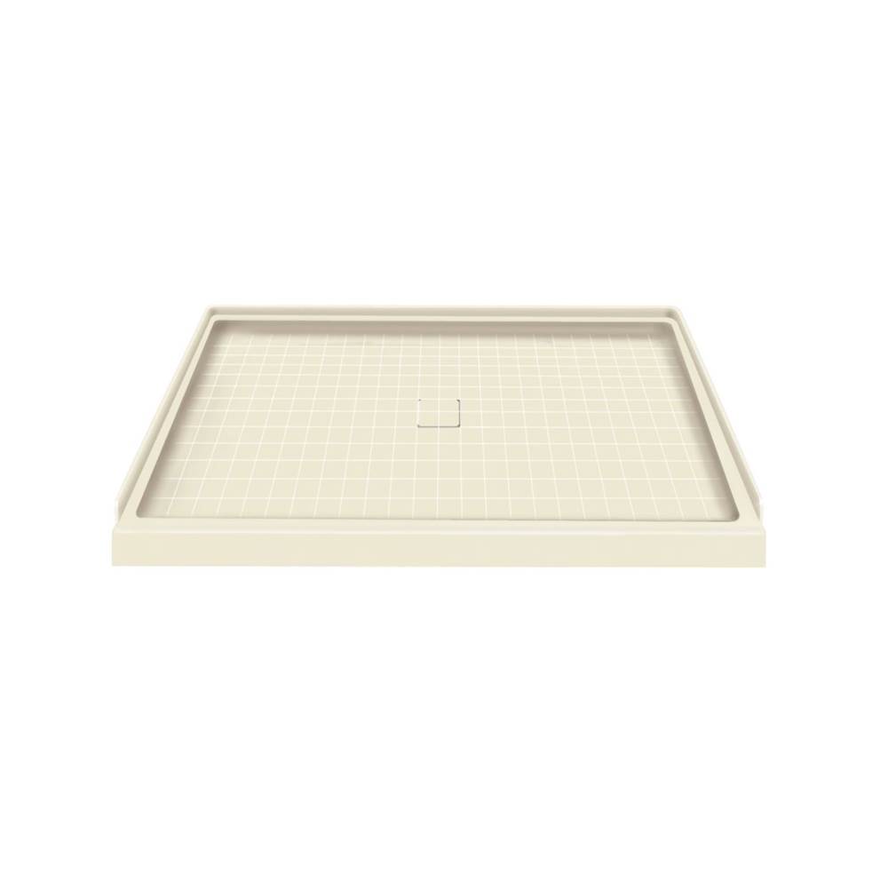 Transolid 48'' x 34'' Solid Surface Shower Base in Biscuit