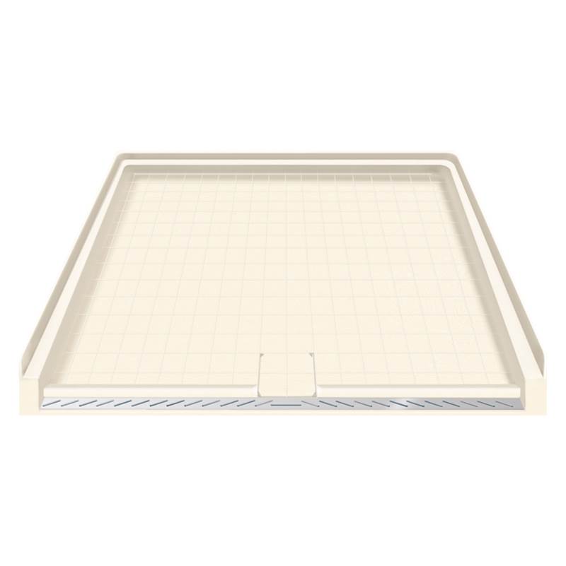 Transolid 39.5'' x 37.75'' Solid Surface Barrier-Free Right-Hand Shower Base in Cameo