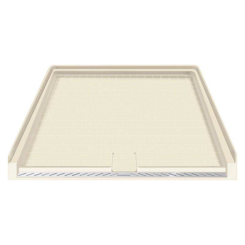 Transolid 39.5'' x 37.75'' Solid Surface Barrier-Free Right-Hand Shower Base in Biscuit