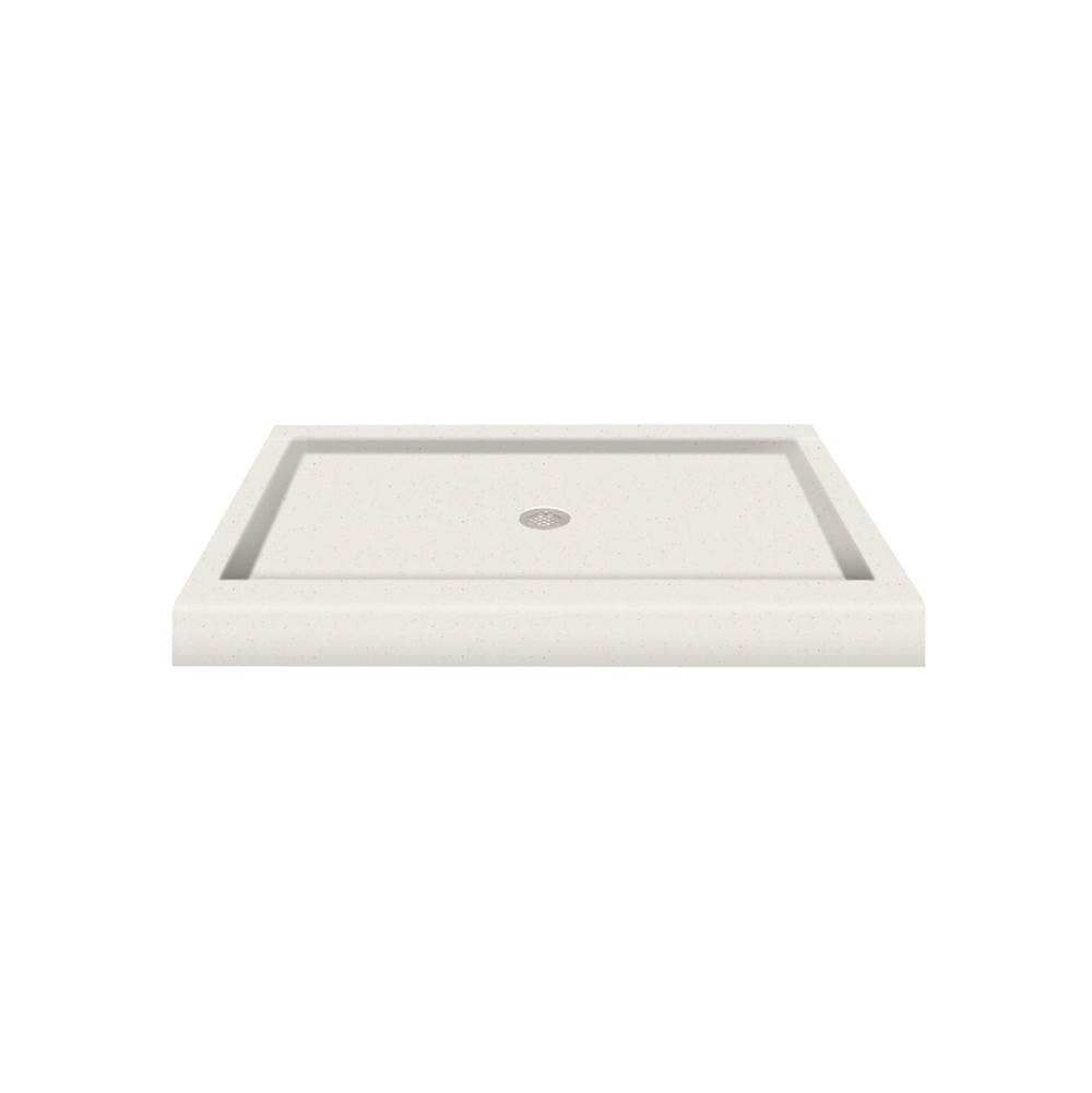 Transolid 48'' x 34'' Decor Solid Surface Shower Base in Matrix Summit