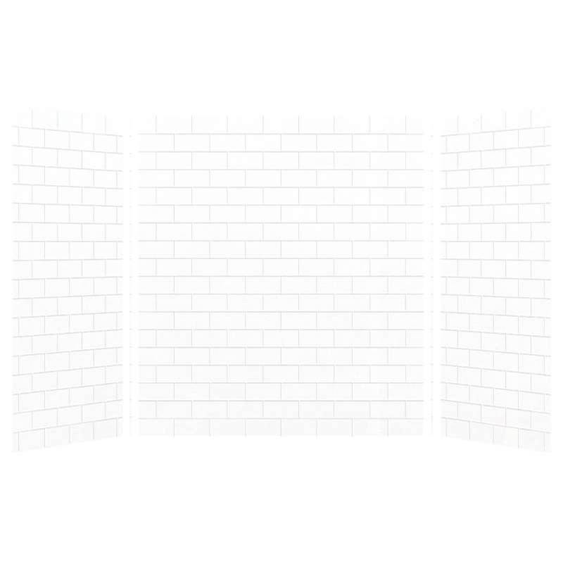 Transolid SaraMar 36-In X 60-In X 72-In Glue to Wall 3-Piece Shower Wall Kit