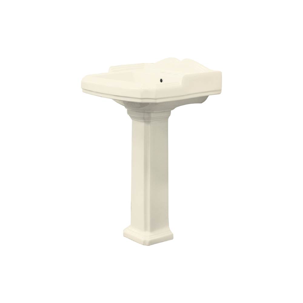 Transolid Harrison Vitreous China Pedestal Sink Only in Biscuit