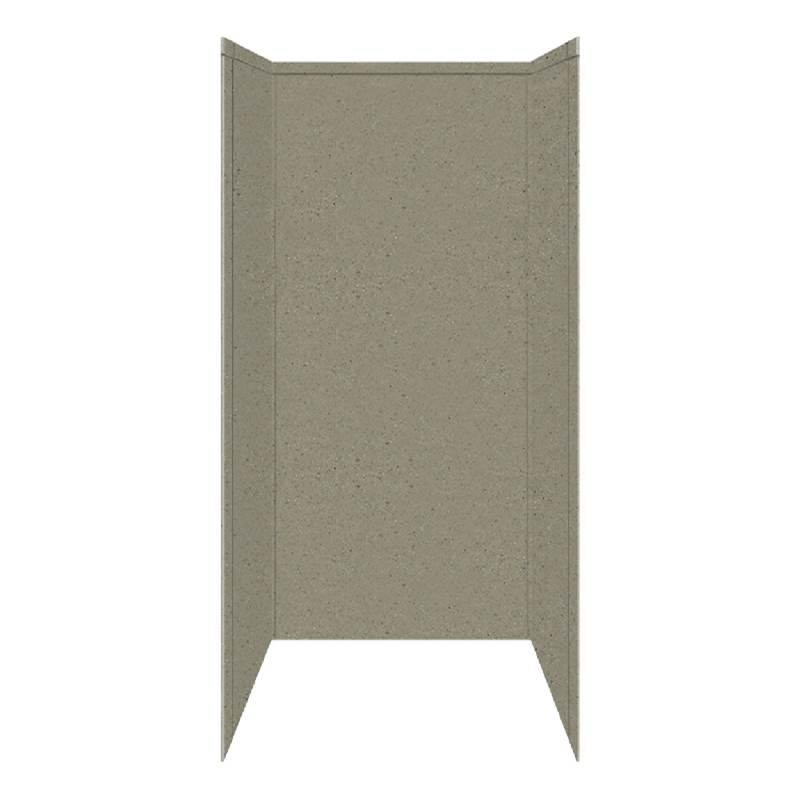 Transolid 36'' x 36'' x 72'' Decor Shower Wall Surround in Peppered Sage