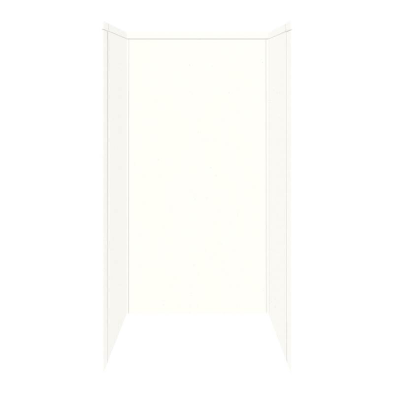 Transolid 48'' x 36'' x 72'' Decor Shower Wall Surround in White