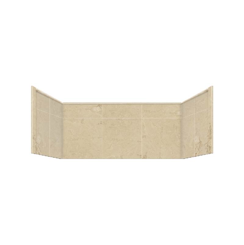 Transolid Studio Solid Surface 48-in x 34-in Shower Wall Extension