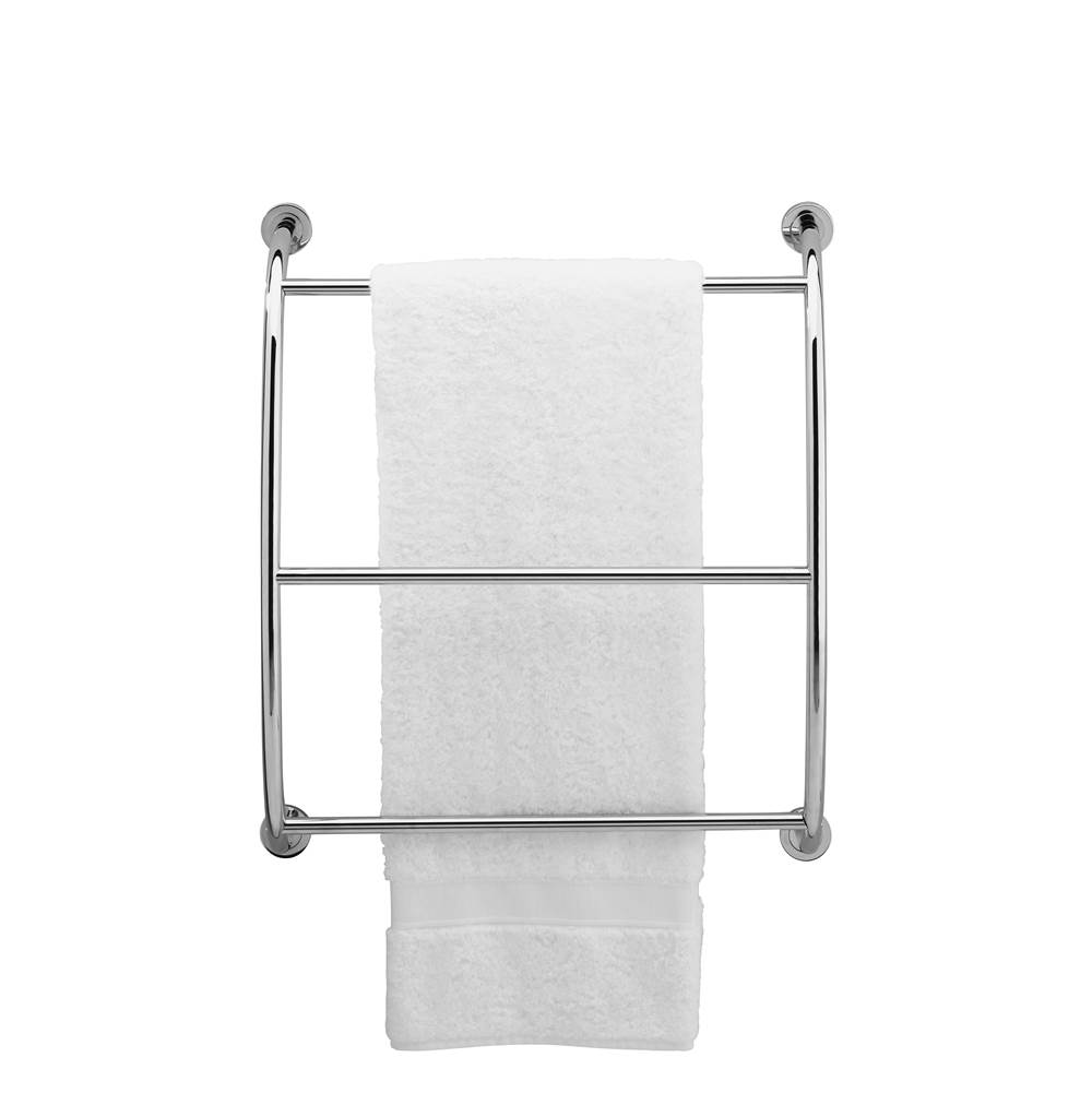 Valsan Essentials Matte Black Wall Mounted Towel Rack
