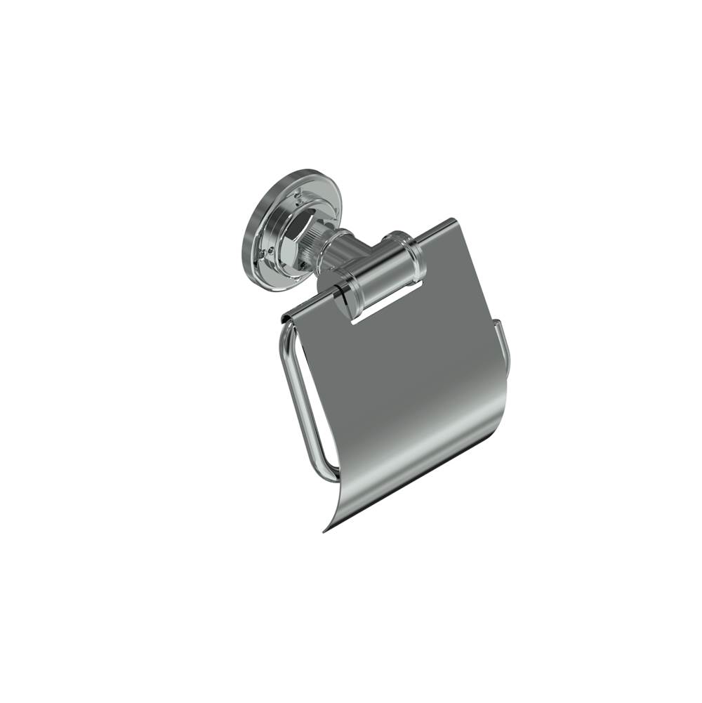 Valsan Industrial Chrome Toilet Paper Holder With Lid