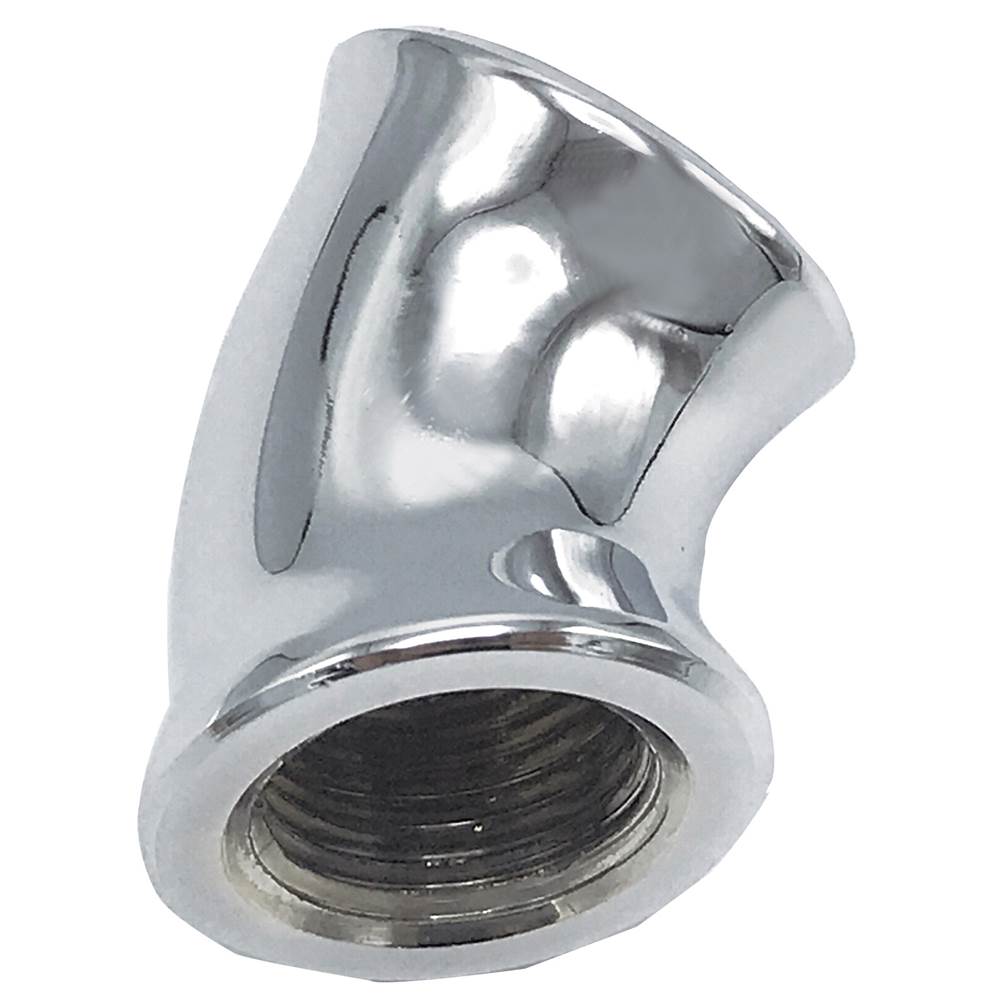 Wal-Rich Corporation 3/8'' Chrome-Plated 45 Degree Ell (Lead-Free)