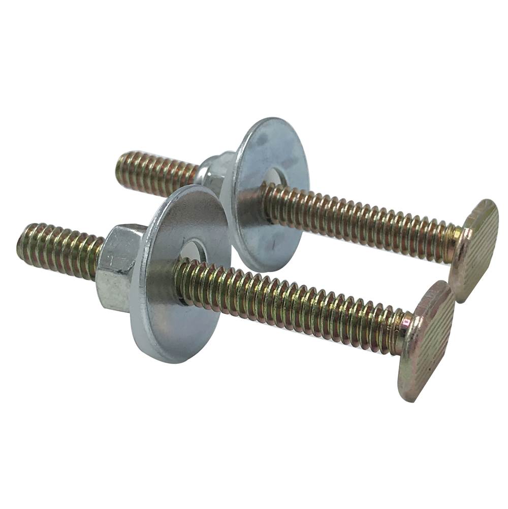 Wal-Rich Corporation 1/4'' X 2 1/4'' Brass-Plated Flange Bolts (Pair)