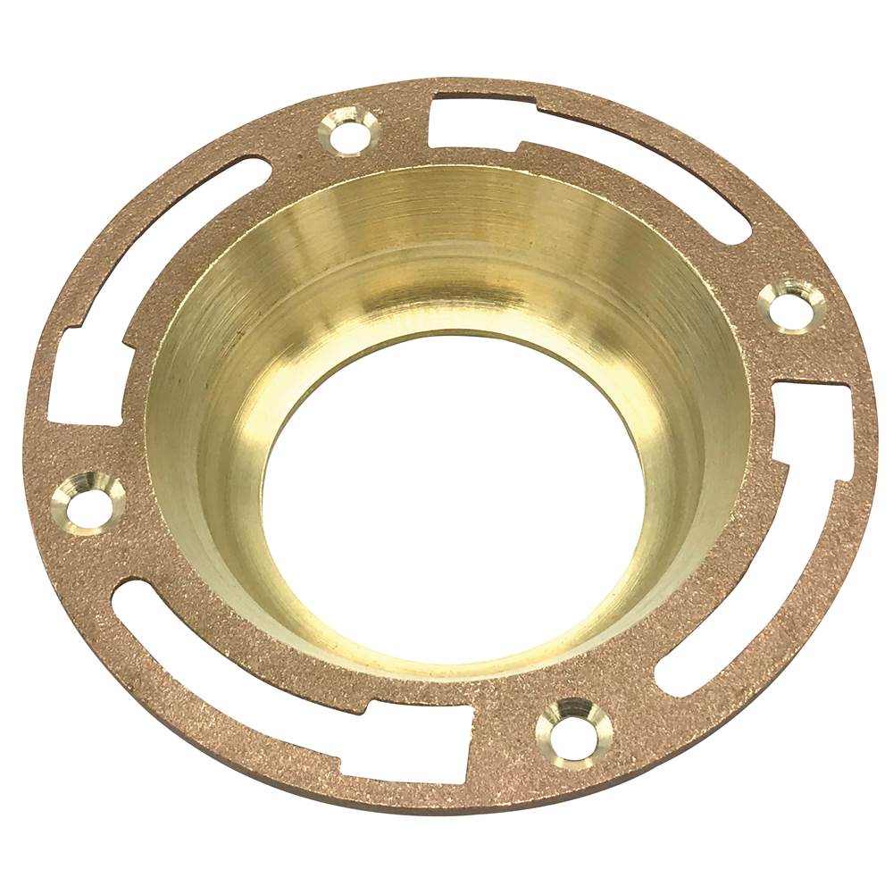 Wal-Rich Corporation 4'' X 3'' Brass Closet Flange For Lead