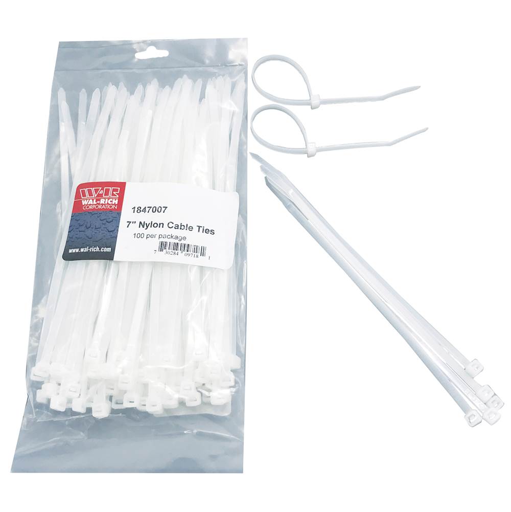 Wal-Rich Corporation 7'' Nylon Cable Ties