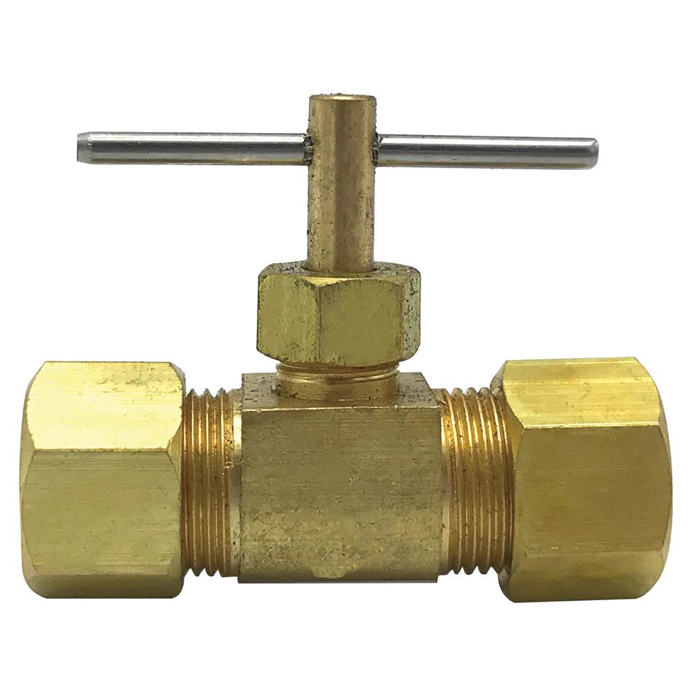 Wal-Rich Corporation 3/8'' Od Straight Needle Valve (Lead-Free)